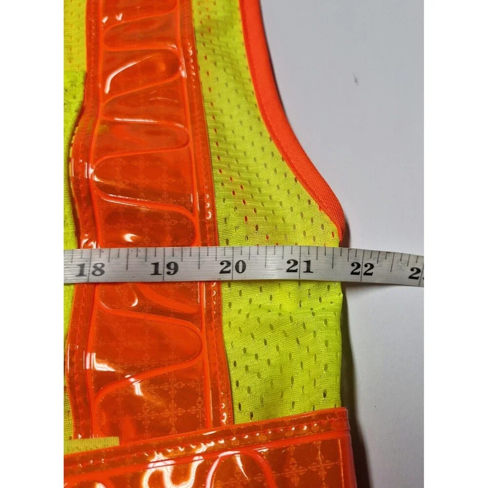 ML Kishigo LA Metro Safety Vest Medium High Vis Reflective Made in USA  w Pin L